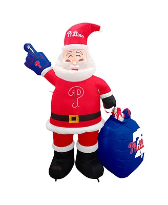 Logo Brands Philadelphia Phillies 7' Inflatable Santa