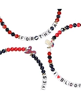 Foco Atlanta Braves Friendship Bracelet, Set of 3