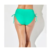 Swimsuits for All Plus Virtuoso Ruched Side Tie Bikini Bottom