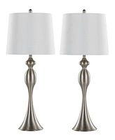 LumiSource Ashland 30" Metal Table Lamp, Set of 2