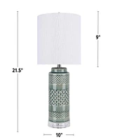 LumiSource Casa 21" Ceramic Table Lamp, Set of 2