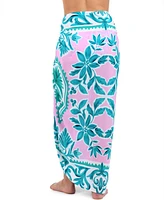 La Blanca Women's Opulent Palm Multi-Wear Pareo Cover-Up