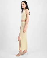 Guess Women's Crochet Crop Top