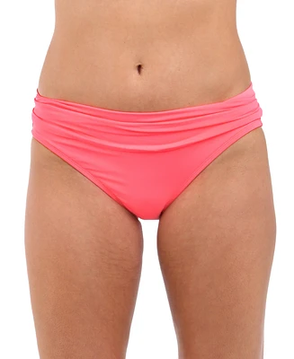 La Blanca Shirred Banded Hipster Bikini Bottoms