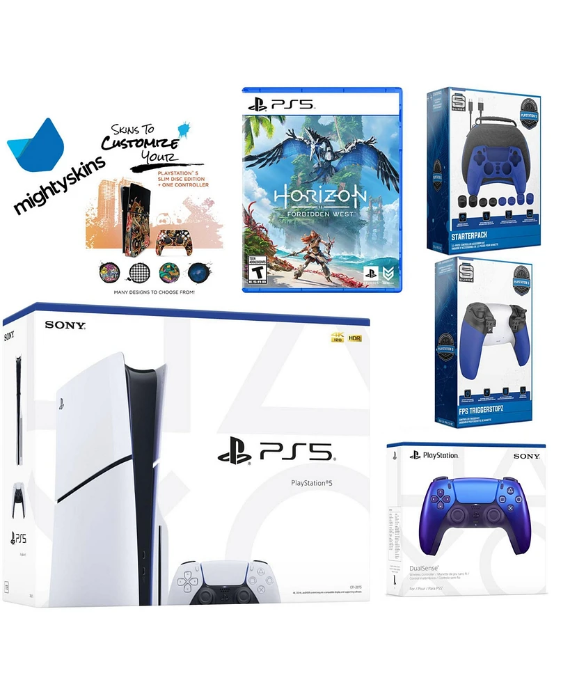 Sony Playstation 5 Slim Disc Bundle with Horizon Forbidden West, Extra