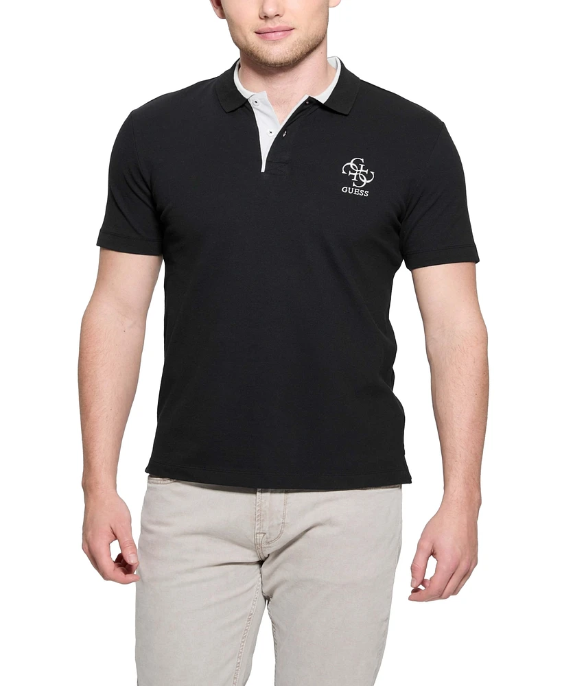 Guess Men's Lyle Slim-Fit Short Sleeve Polo Shirt