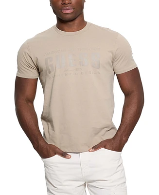 Guess Men's Relaxed Fit Short Sleeve Crewneck Logo T-Shirt