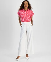 I.n.c. International Concepts Petite Wide-Leg Pull-On Pants, Exclusively at Macy's