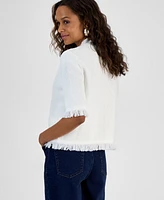 I.n.c. International Concepts Petite Short-Sleeve Cardigan, Exclusively at Macy's