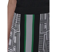 Karl Lagerfeld Paris Women's Border Printed Mini Skirt