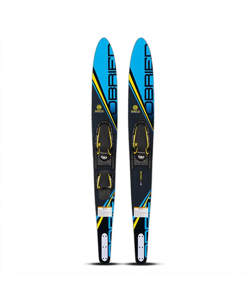 O'Brien Watersports 2191114 Adult 64 inches Celebrity Water skis, Blue and Black