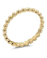 Devata Bead Ring in 14K Gold, Size 8, approx. 2.0 grams.