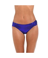 Sunshine 79 Women's Bottoms Swim Sea Sparkle Shirred Side Hipster