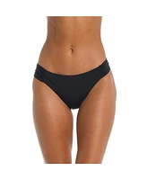 Sunshine 79 Women's Bottoms Swim Solids Shirred Side Hipster