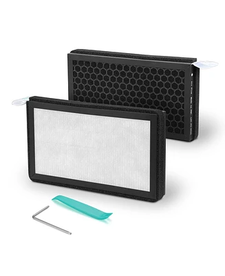 Lectron Cabin Air Filter Replacement Compatible with Tesla Model 3 & Model Y - H13 Hepa Filter with Activated Carbon