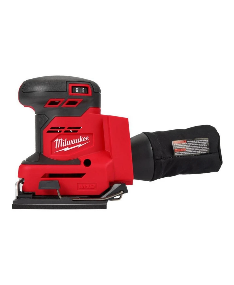 Milwaukee 2649-20 M18 18V Lithium-Ion 1/4" Cordless Sheet Orbital Sander