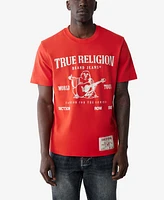 True Religion Men's Shorts Sleeve World Tour Graphic T-Shirt