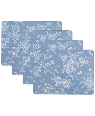 Laura Ashley Walled Garden Cork Placemats Set of 4, 16" x 12"
