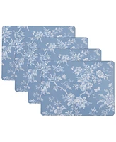 Laura Ashley Walled Garden Cork Placemats Set of 4, 16" x 12"