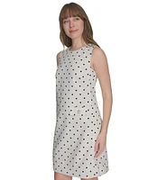 Tommy Hilfiger Women's Sleeveless Polka Dot Shift Dress