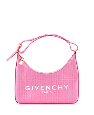 Pre-Owned Givenchy Small Moon Cut Out Bag 4G Coated Canvas