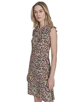 Tommy Hilfiger Women's Sleeveless Floral-Print Shift Dress