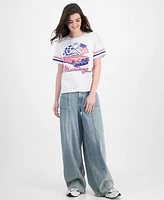 Love Tribe Juniors' Mustang Graphic-Print Crewneck Tee
