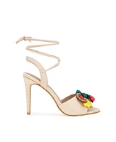 BCBGeneration Women's Journe Fruit Embellishment Wrap Dress Sandals