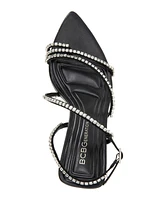 BCBGeneration Women's Ilta Rhinestone Strappy Dress Sandals