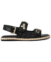 Karl Lagerfeld Paris Women's Charlay Rue Pins Espadrille Flat Sandals