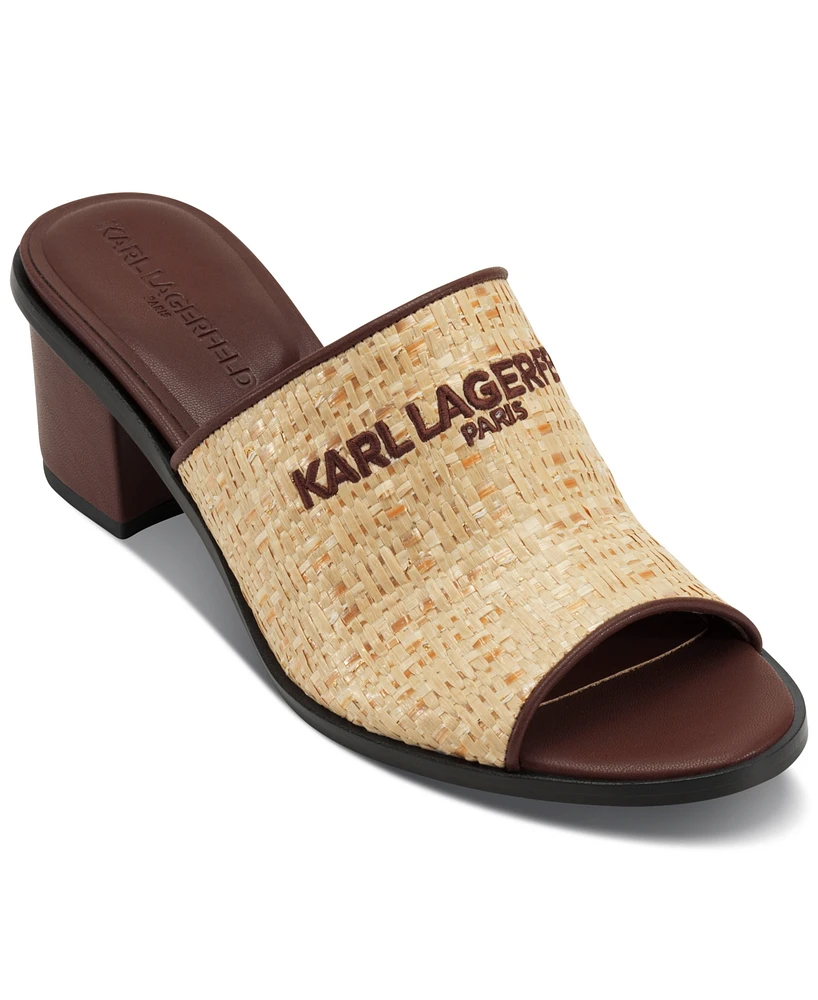 Karl Lagerfeld Paris Women's Harford Open Toe Mule Sandals