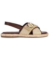 Karl Lagerfeld Paris Women's Charla Slingback Espadrille Flat Sandals