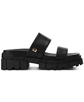 Karl Lagerfeld Paris Women's Lacara Lug Slide Flat Sandals
