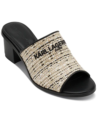 Karl Lagerfeld Paris Women's Harford Open Toe Mule Sandals