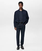 Mango Men's Cotton-Blend Perkins-Collar Jacket
