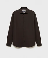 Mango Men's Regular-Fit Cotton Shirt