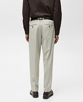 Mango Men's Wool-Blend Slim-Fit Pants