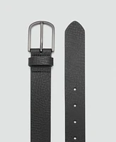 Mango Men's Pebbled Leather Belt