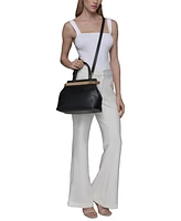 Karl Lagerfeld Paris Jacqueline Medium Leather Satchel