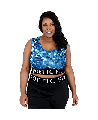 Poetic Justice Plus Mesh V-Back Sports Tank Top