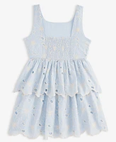 Rare Editions Big Girl Enlarged Flora Eyelet Dress