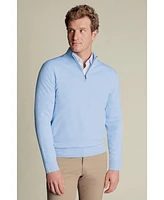 Charles Tyrwhitt Men's Merino Zip Neck Long Sleeve Sweater