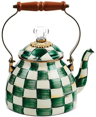 Mackenzie-Childs Emerald Check 2-Qt. Tea Kettle