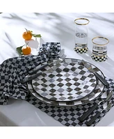 Mackenzie-Childs Black Check Napkins, Set of 4