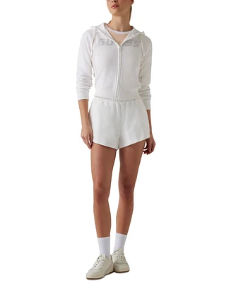 Guess Women's Primula Cotton High Rise Pull-On Shorts