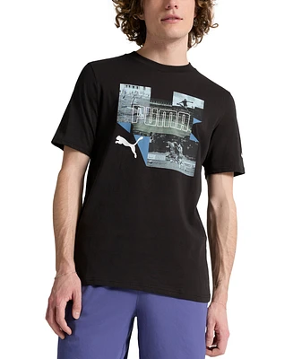 Puma Men's Photo Graphic Logo T-Shirt