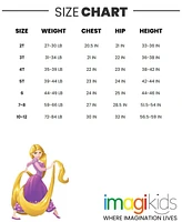 Disney Princess Girls Romper With Skirt Overlay Toddler |Child