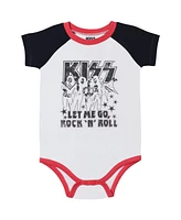 Kiss Baby Boys Sleep N' Play, Bodysuit, French Terry Shorts and Bib 4 Piece Layette Set