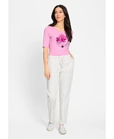 Olsen Women's Lisa Fit Straight Drawstring Pant