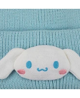 Cinnamoroll 3D Plush Character Head Blue Tall Cuff Beanie